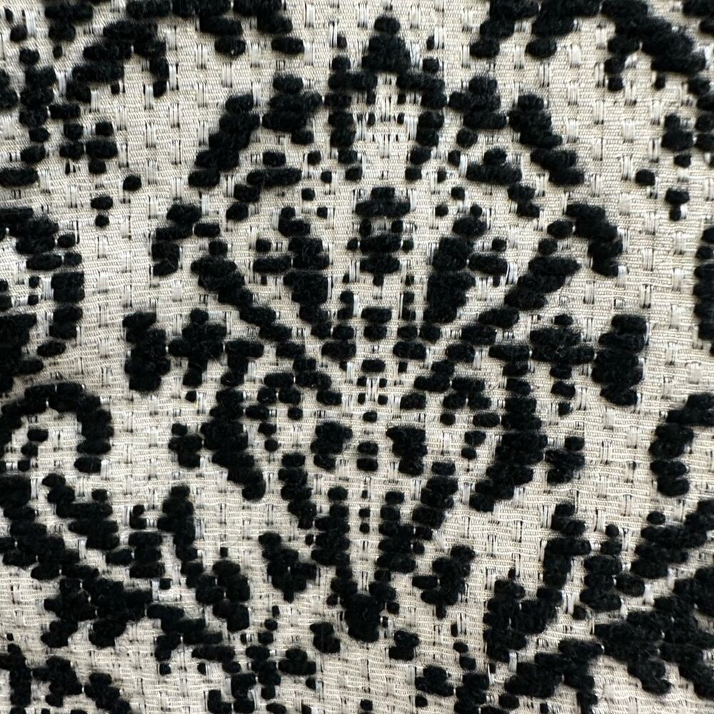 Gianni Bini Skirt French Damask Thick Jacquard Pockets XS 2 Woven A-line B&W - Picture 4 of 6